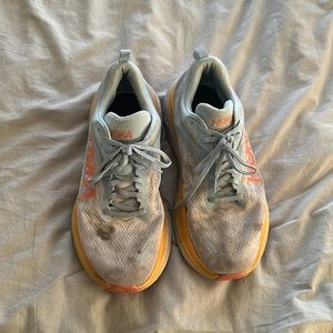 Hoka size 11 women’s worn running bondi 8 shoes